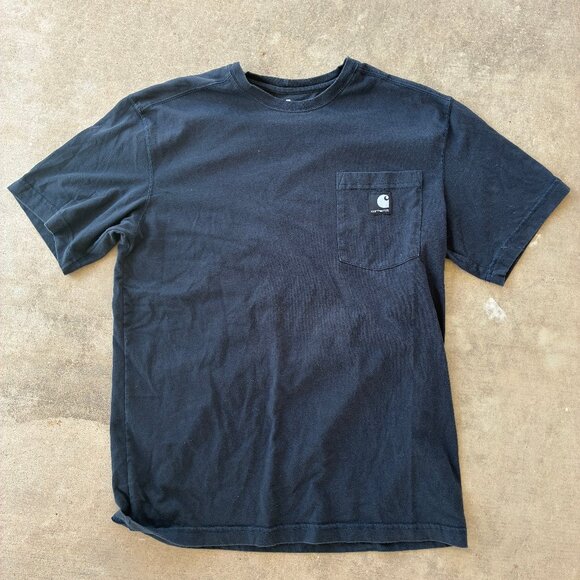 Carhartt performance pocket T-shirt Navy Medium - Picture 1 of 4